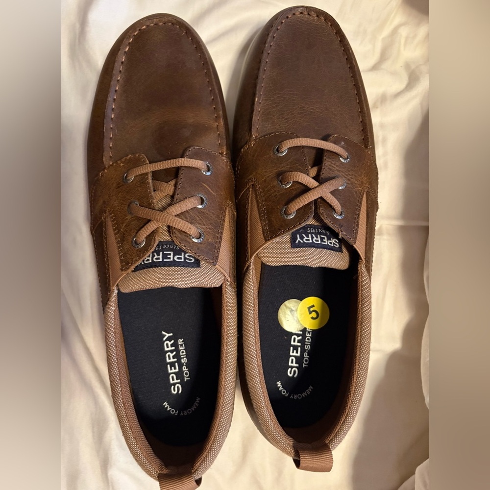 Sperry Men's Two Tone Brown Boat Shoes